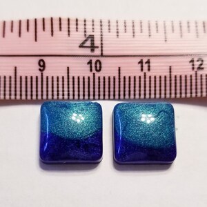 12mm Square cabochons. SETS OF 4 OR 2 image 8