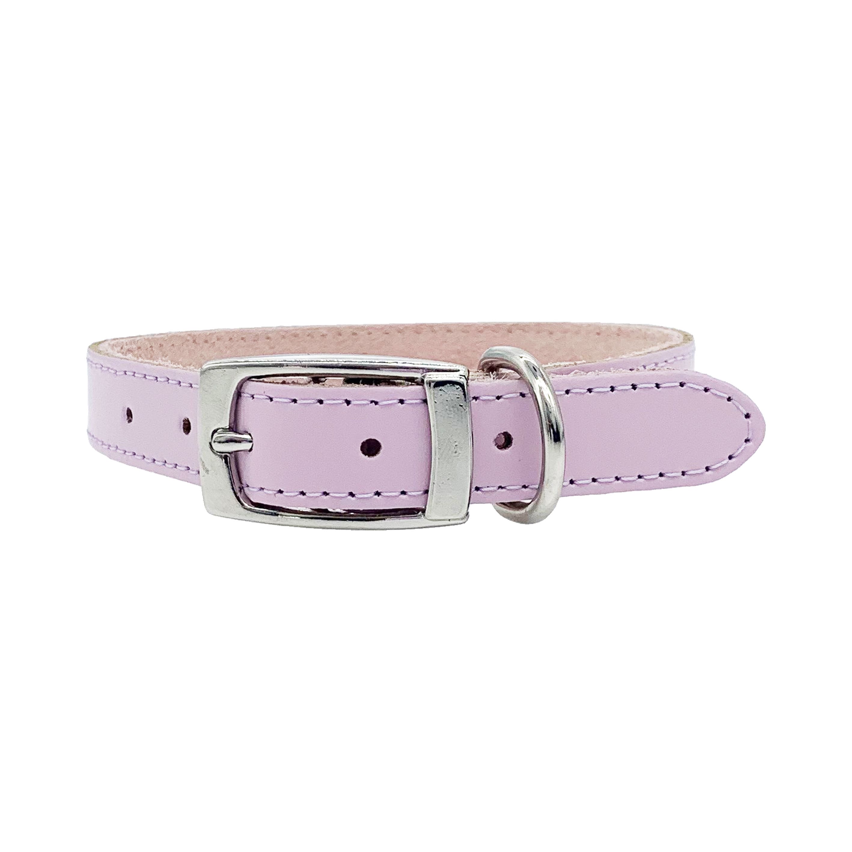 Hot Pink- Luxury Designer Monogram Empreinte Leather Dog CollarPet