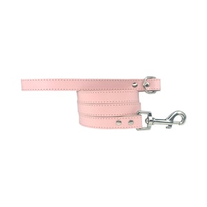 Rosa Leder Hundeleine, Weiche Hundeleine, Lederleine, Hundeleine, Hundeleine, Süße Hundeleine
