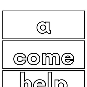 Sight Words Printable PDF | Kindergarten Worksheets & Pre-K Learning | Homeschool Printable Learn to Read Teacher Resources Digital Download