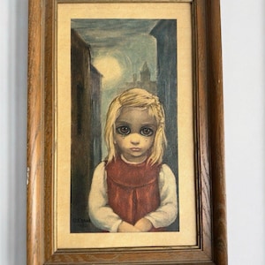 ビッグアイズ　　マーガレットキーン　絵画 レプリカ ヴィンテージ マーガレット・キーン(Margaret Keane)作『ビッグ