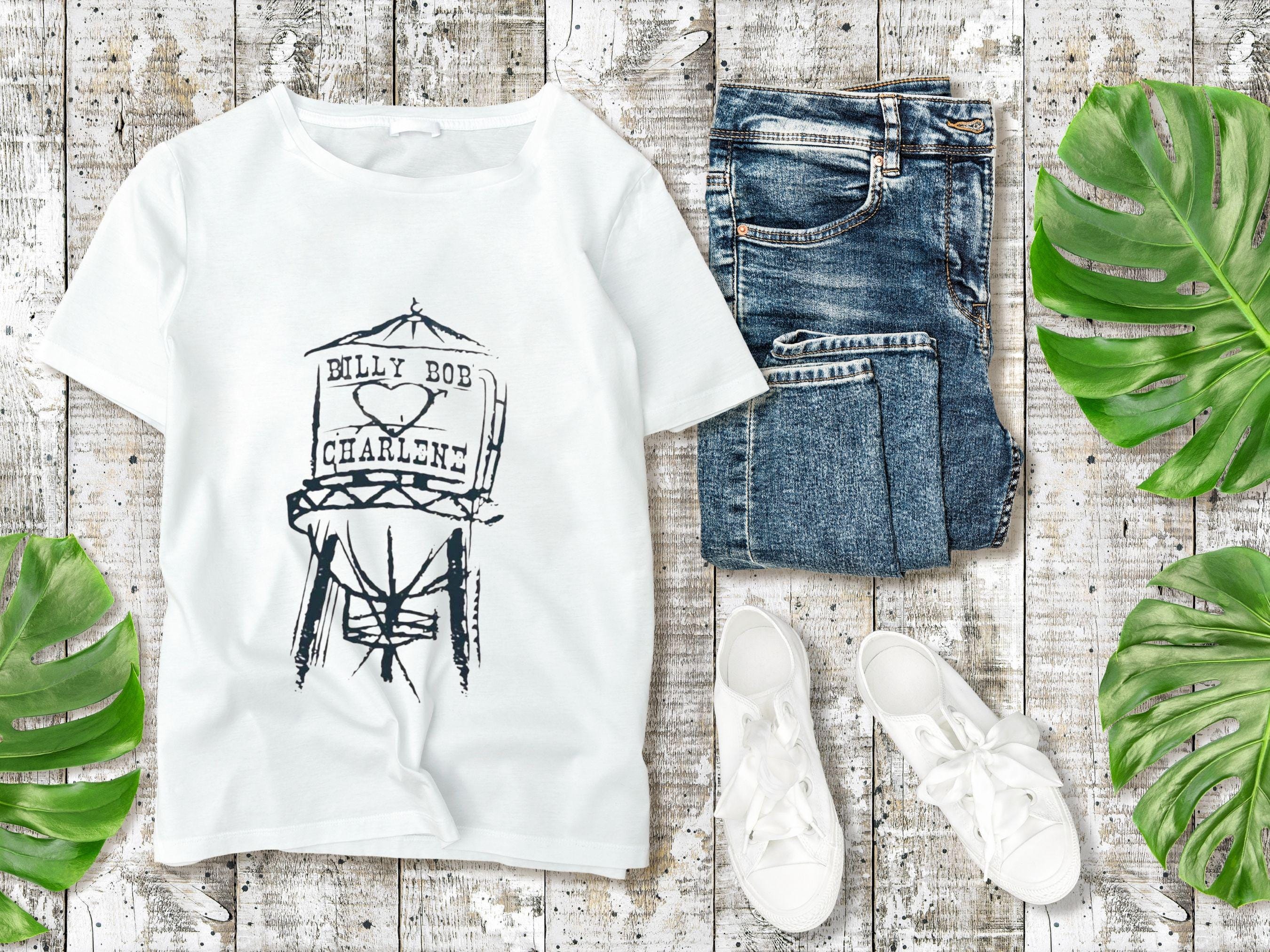【WACKY WILLY】ummer Print Sleeveless T-Shirt R6536 Billy Bob Loves Charlene John Deere Green Joe Diffie Water