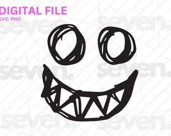 Hellish Gaze Aggressive Devil Vector Logo Sinister