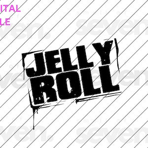 Arquivo de corte digital Jelly Roll Svg para camisetas, decalques, artesanatos e muito mais da turnê JellyRoll