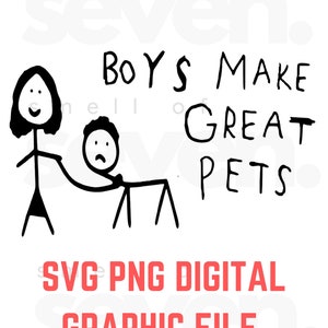 Los niños son excelentes mascotas. Archivo SVG digital divertido, perfecto para camisetas y manualidades. Descarga instantánea