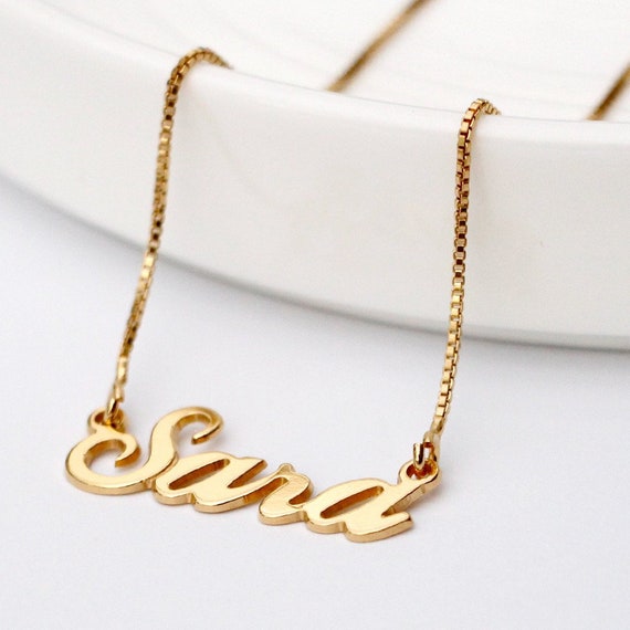 Name Necklace Custom Personalize Anna Annabelle Annalise Etsy