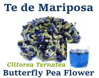 Te de Mariposa Te Azul Butterfly pea flower tea Blue Tea