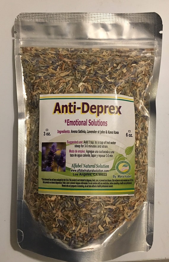 AntiDeprex 3 oz Kava kava lavender st john wort Stress Relax Etsy España