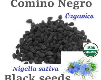 Comino Negro ORGANICO semilla negra 6 oz Hierbas ORGANIC  Black Seed Nigella