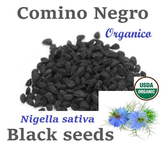 Comino Negro ORGANICO Semilla Negra 6 Oz Hierbas ORGANIC Black 