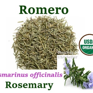 Romero Organico 4 oz. Hierba Rosemary Rosmarinus officinalis organic tea Herb