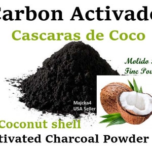 Carbon activado cascaras de coco molido fino Activated charcoal coconut shell fine powder