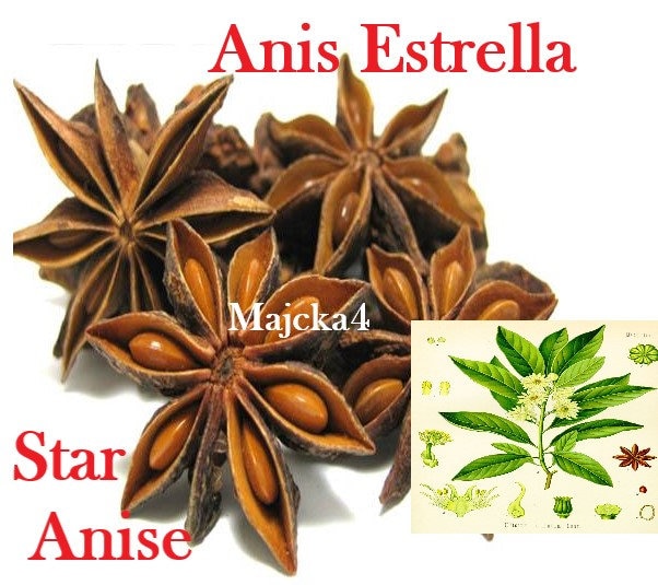 Anis Estrella Flor De Anis 1/2 Oz 3 Oz Star Anise Illicium Verum Aniz ...