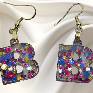 Multicolor Initial Earrings | Playful and Fun | Earrings for Her