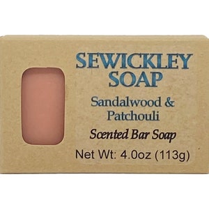 Sandalwood & Patchouli Scented Bar Soap