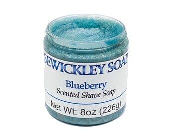 Blueberry Scented Shave Soap - Jumbo 8oz