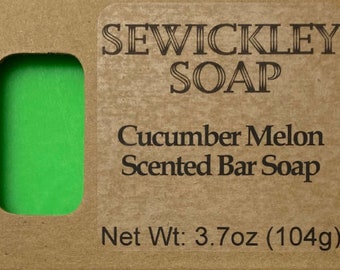 Cucumber Melon Scented Bar Soap