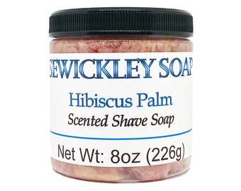 Hibiscus Palm Scented Shave Soap