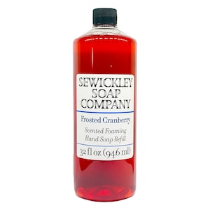 Frosted Cranberry Scented Foaming Hand Soap 32oz Refill