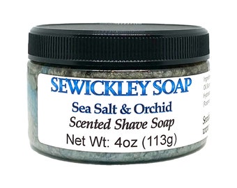 Sea Salt & Orchid Scented Shave Soap