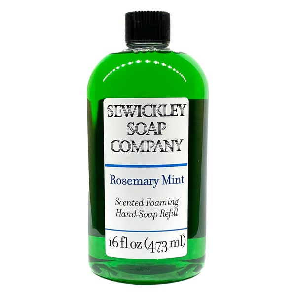 Rosemary Mint Scented Foaming Hand Soap 16oz Refill