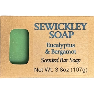 Eucalyptus & Bergamot Scented Bar Soap
