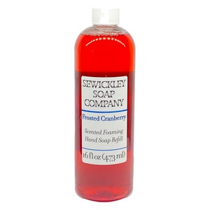 Frosted Cranberry Scented Foaming Hand Soap 16oz Refill