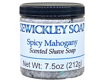 Spicy Mahogany Scented Shave Soap