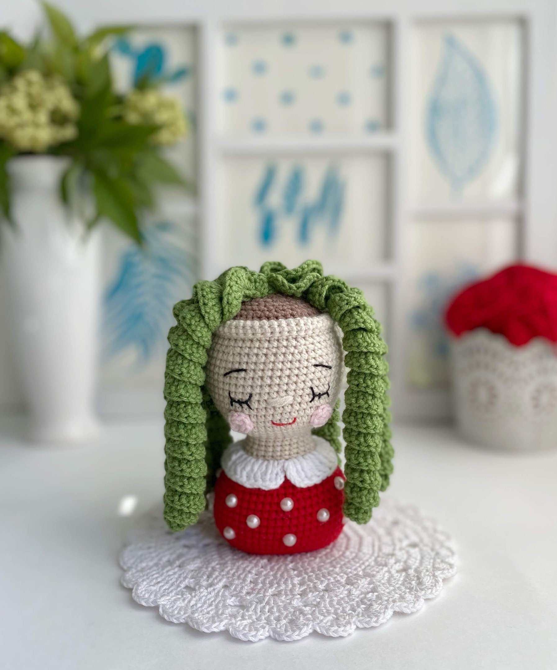 PATTERN Crochet Flower Girl Amigurumi plush plant Crochet toy | Etsy