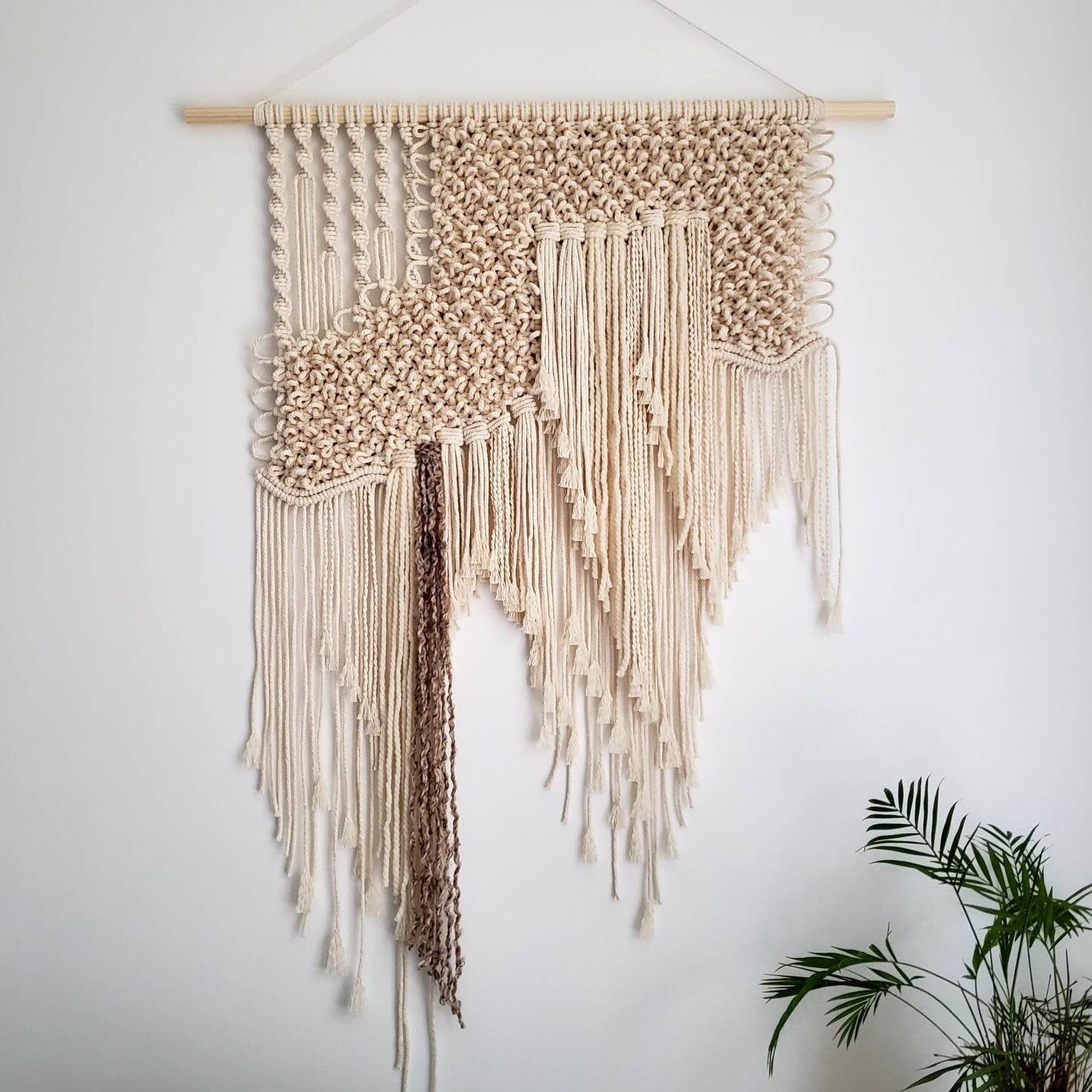 Abstract Large Macrame Wall Hanging The Macrame Deco Etsy