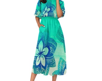 women's luau dress