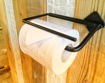 Iron toilet paper holder single version (Costco paper, coreless paper compatible!)