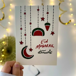 Cartes de l'Aïd Touli pour la Palestine - A6 avec enveloppe