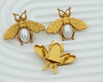 10 pcs gold bee buckle for shoe bag strap