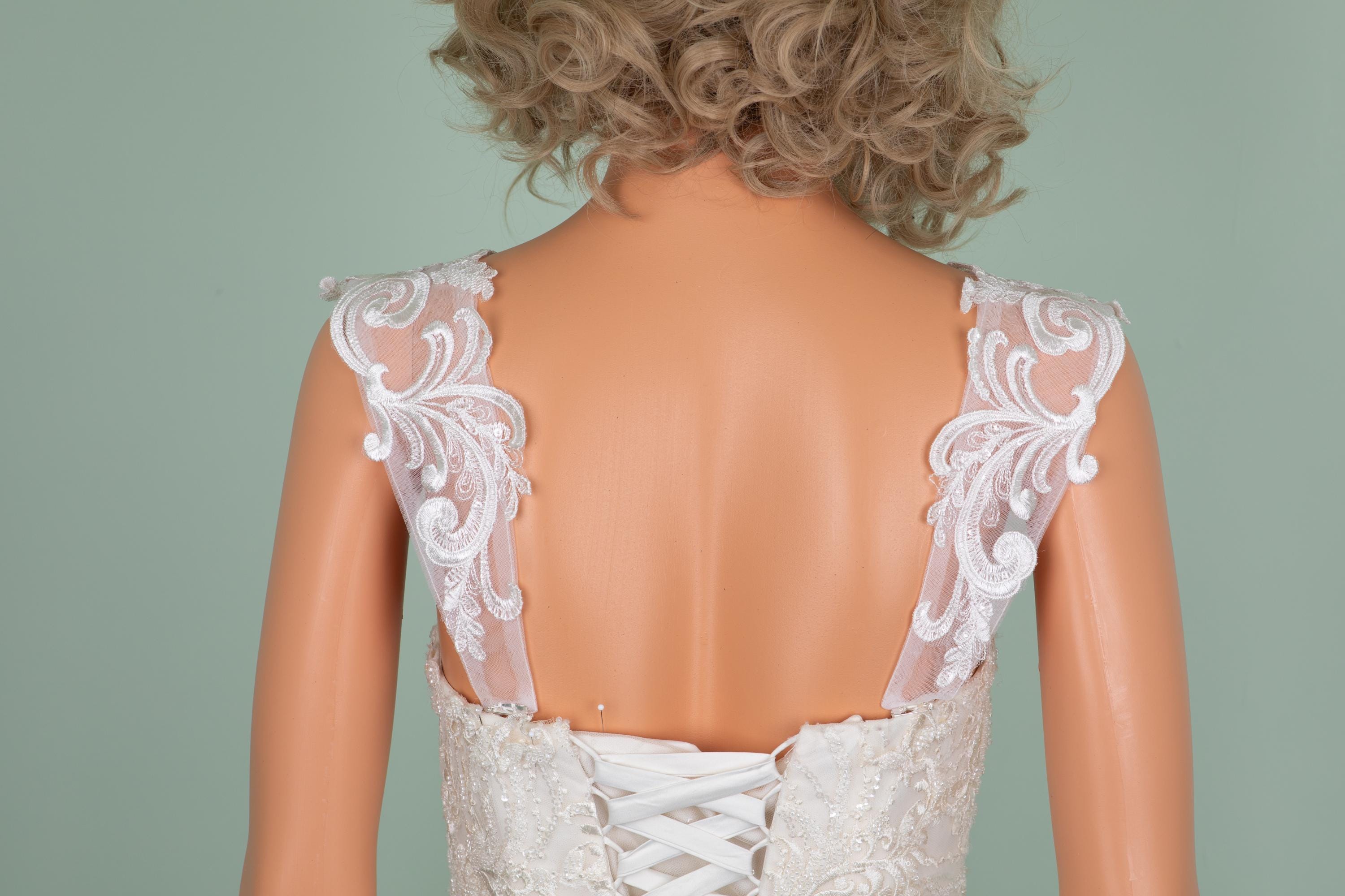 ivory straps for wedding dress Lace Bridal Detachable Shoulder Straps new years party dress