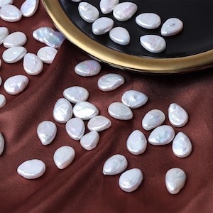 Natural Freshwater Baroque Drop-shaped Loose Pearl · Super large pearl, drop baroque pearl, white natural pearl ,wholesale  tear-drop pearl