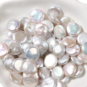 Large Baroque Freshwater Pearl: White Teardrop Loose Pearl, 12mm (2 Pieces)