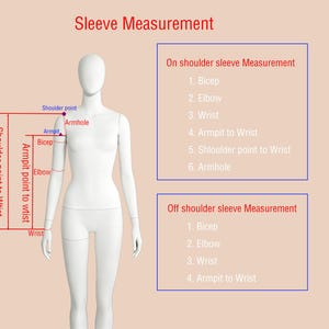Peut inclure: Diagramme illustrant les points de mesure des manches sur un mannequin. L'image comprend des &eacute;tiquettes pour les mesures des biceps, des coudes, des poignets, des aisselles et des &eacute;paules. Le texte en haut indique "Mesure des manches".