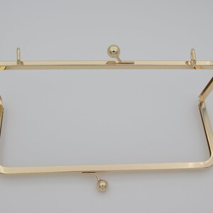 10 pcs 10 inch 4 inch gold ball kiss lock purse frame with loop chian hook image 6