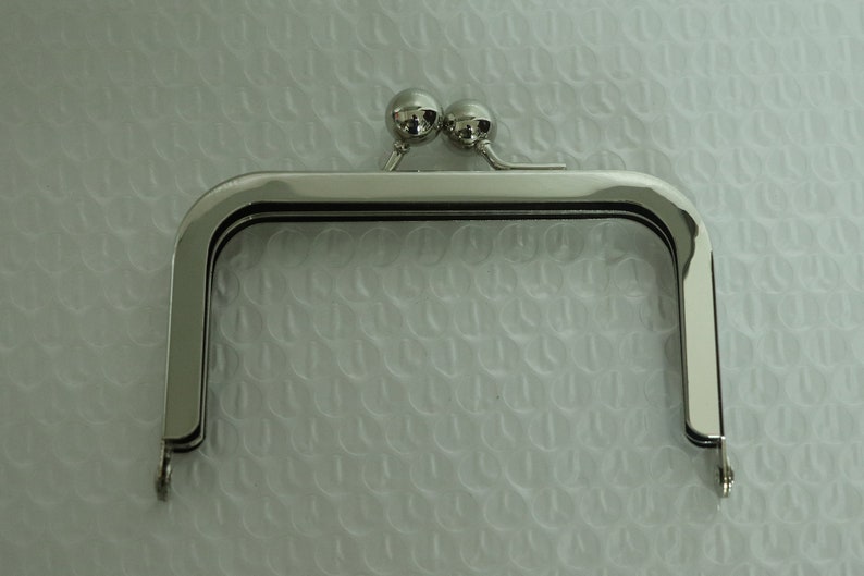 5 pcs 4 1/ inch 3 inch silver purse frame image 1