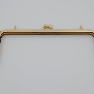 10 pcs 10 inch 4 inch gold ball kiss lock purse frame with loop chian hook image 3