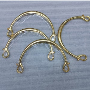 High-quality Zinc Alloy Hanging Plated Handle New Style Bag Alloy Handle Spring Buckle Handle image 4