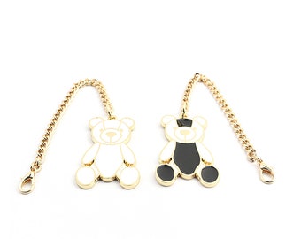 Hardware accessories metal  Jewelry pendant  Bear Pendant  Small Pendant  Bag accessories  Clothing hardware accessories