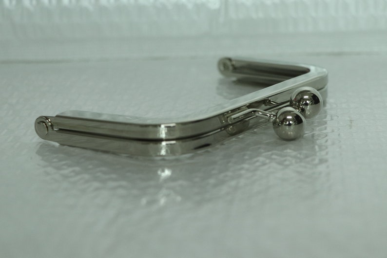 5 pcs 4 1/ inch 3 inch silver purse frame image 3