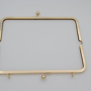 10 pcs 10 inch 4 inch gold ball kiss lock purse frame with loop chian hook image 7