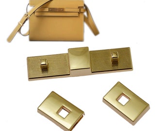 New Zinc Alloy Magnetic Snap Lock, Handbag and Bag Hardware Accessories, Rectangular Magnetic Lock, Metal Bar Magnetic Snap Lock