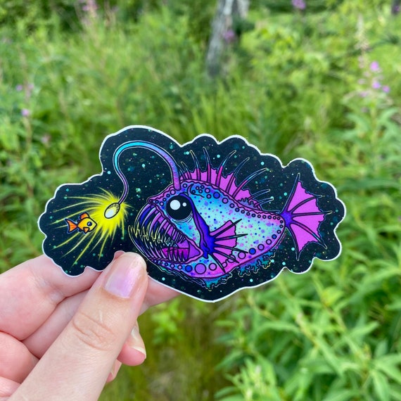 Angler Fish Sticker - Etsy