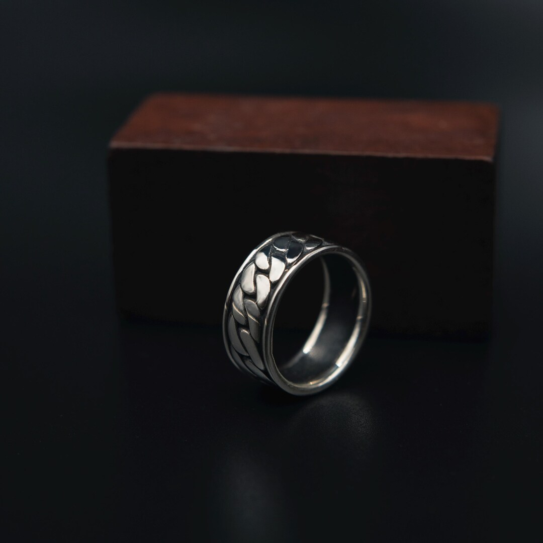 Catena A Maglia Cubana Da Uomo In Oro Placcato Argento Bling - Foto 7