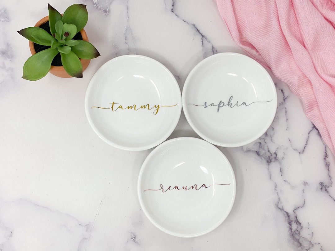 Personalized Engagement Ring Dish Wedding Ring Dish Holder Engagement