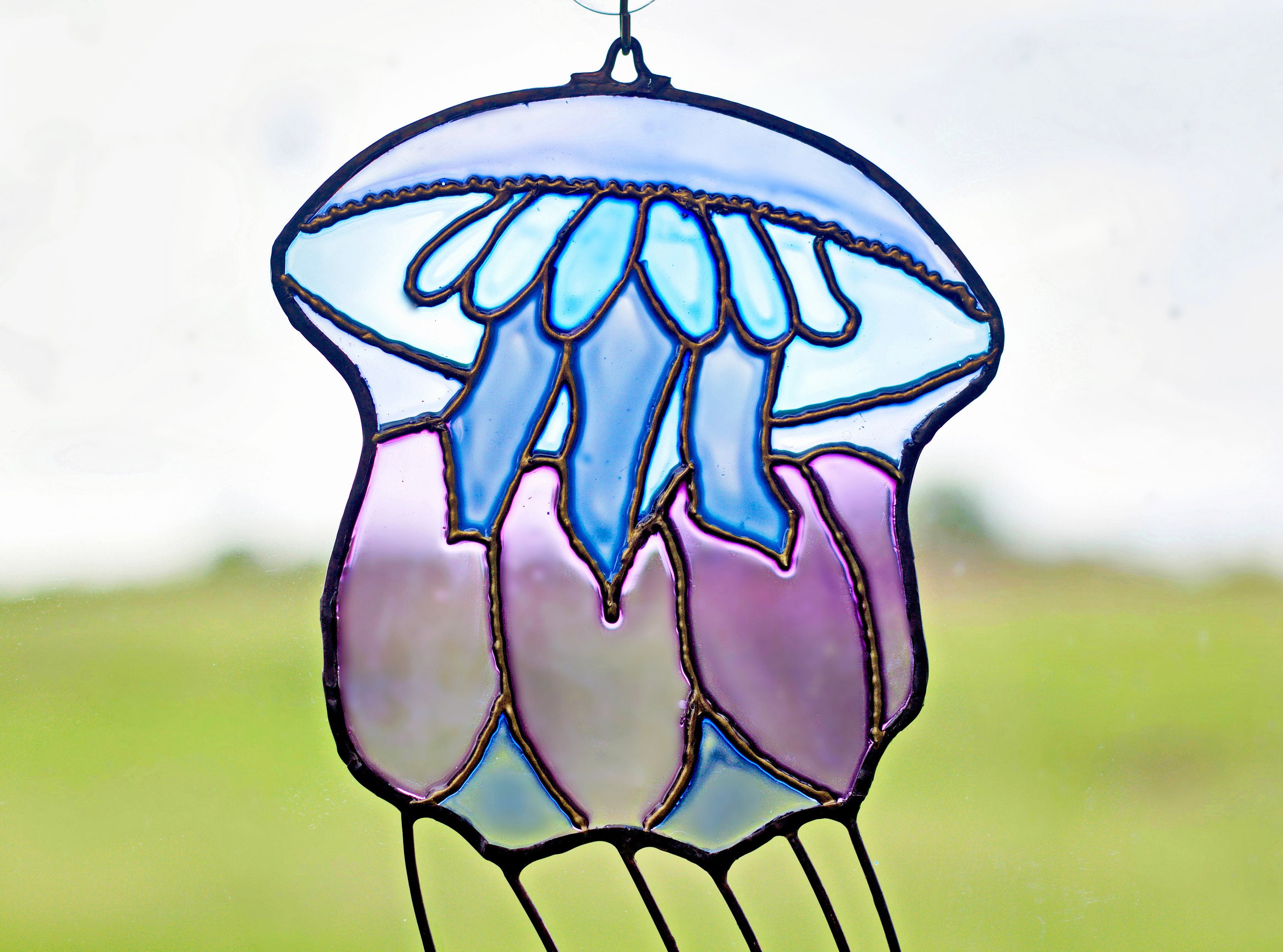 Jellyfish Stained Glass Pattern